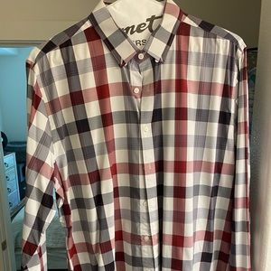 Express Cooling XL Red Pattern Dress Shirt